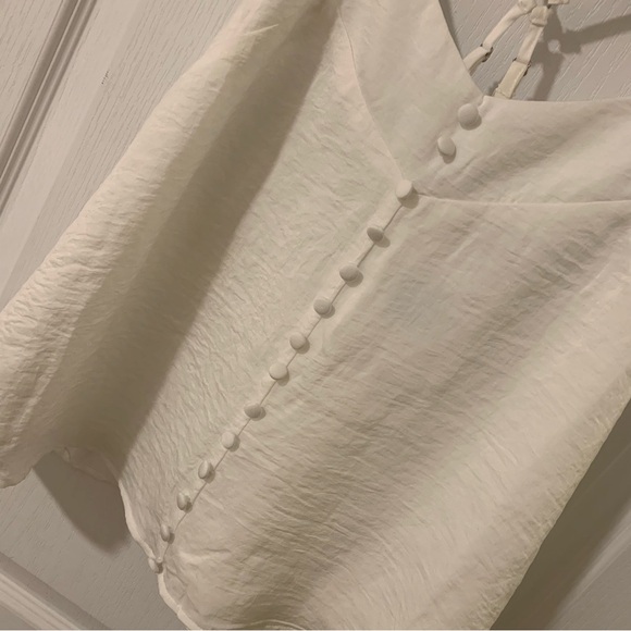 Infinity raine button down tank top blouse - Picture 2 of 6